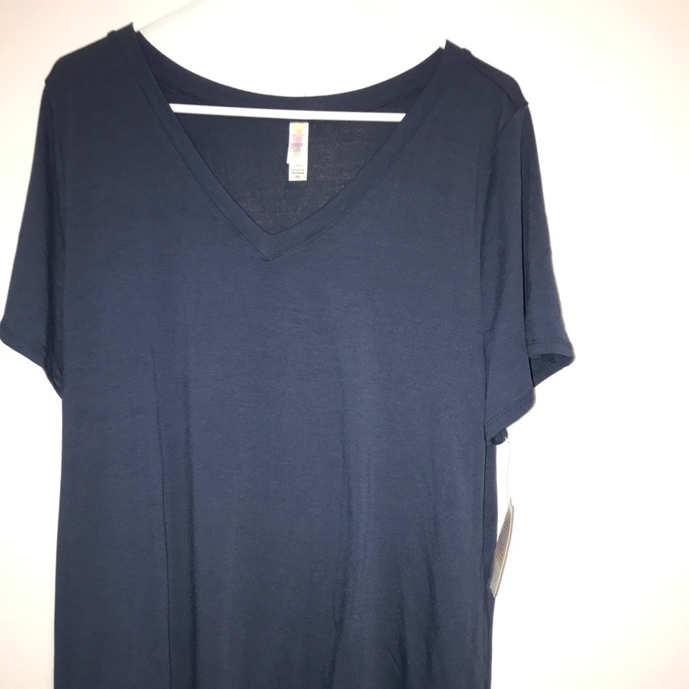 Lularoe 2X Navy Christy NWT